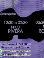 Aniversario n° 1 ROOM91 COnCEpCIOn