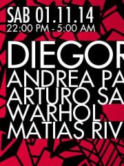 DIEGORS B-DAY // Andrea Paz + Arturo Saray + Warhol + Matias Rivera