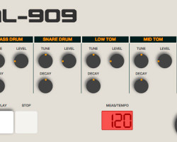 La caja de ritmos Roland TR-909 en tu PC