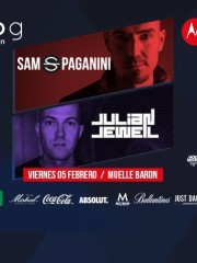 MOTOROLA presenta ♫ SAM PAGANINI & JULIAN JEWELL ♫ VIERNES 5 DE FEBRERO – DECK MUELLE BARON – 21:00